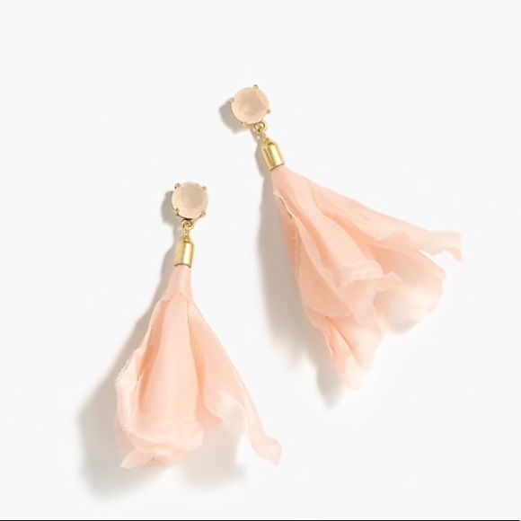 J. Crew Soft Petal Drop Earrings, Pink/Blush - Picture 3 of 4